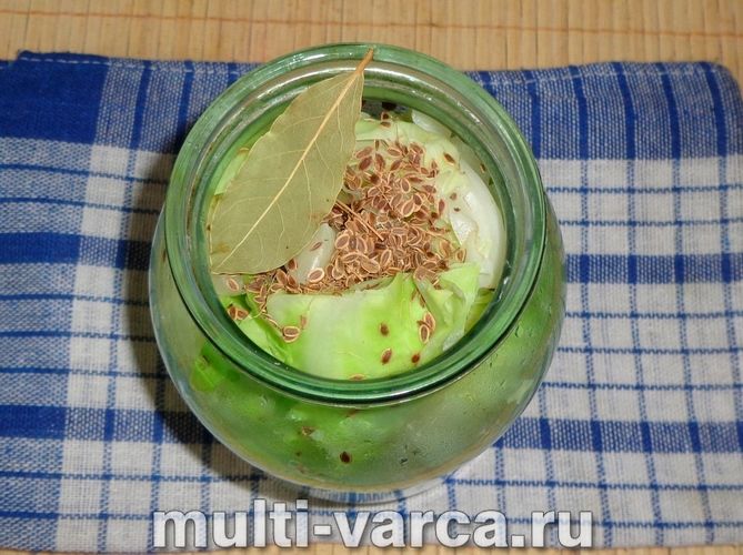 Капуста на зиму шматочками