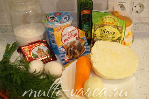 Капустяна запіканка в мультиварці