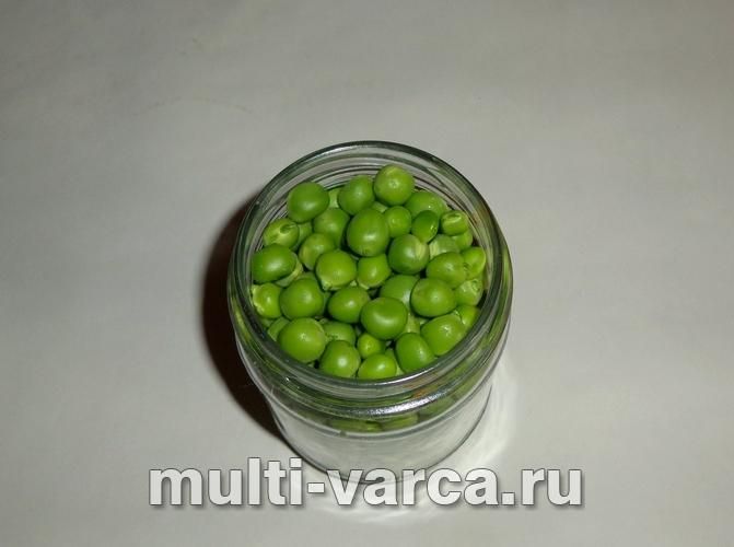Консервований зелений горошок на зиму