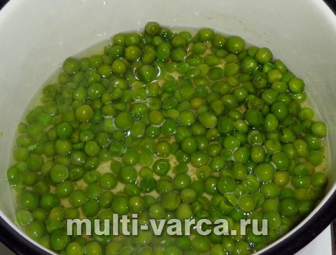 Консервований зелений горошок на зиму