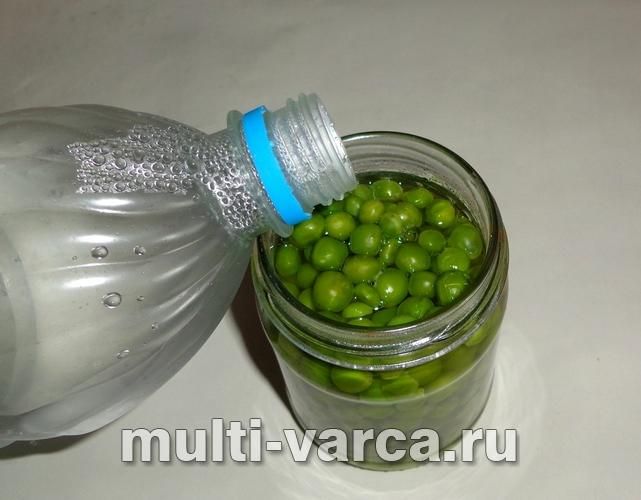 Консервований зелений горошок на зиму