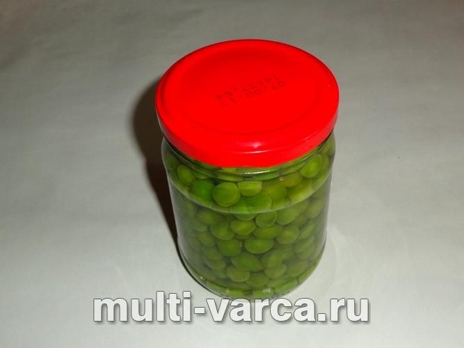 Консервований зелений горошок на зиму