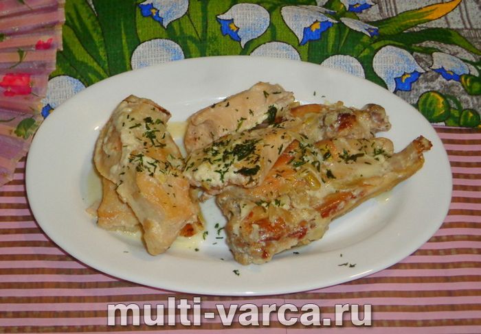 Кролик у вершковому соусі