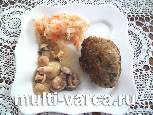 М'ясні зрази з грибами