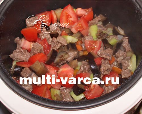 М'ясо з рисом та овочами в мультиварці