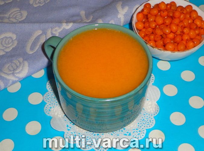 Морс з обліпихи в мультиварці