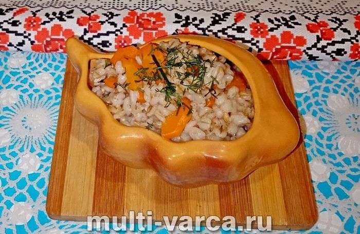 Перловка з морквою в мультиварці