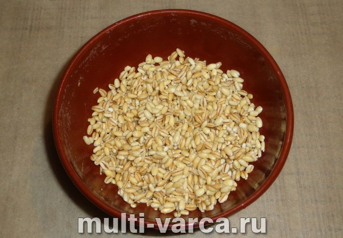 Перловка з печерицями в мультиварці
