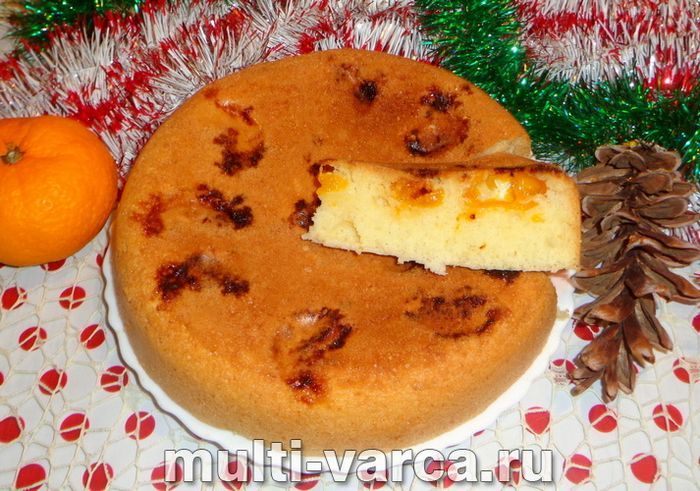 Пиріг із мандаринами в мультиварці