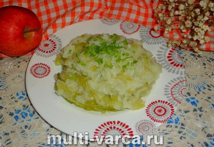 Рис із пекінською капустою в мультиварці