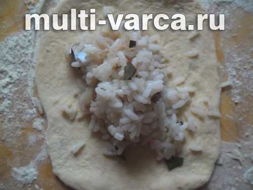 Розтягаї з рибою та рисом