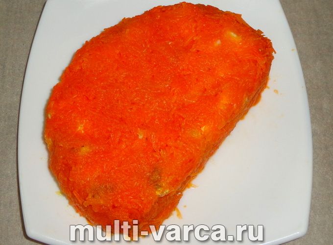 Салат із куркою та сухариками «Апельсинова часточка»