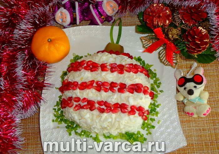 Салат "Новорічна куля"