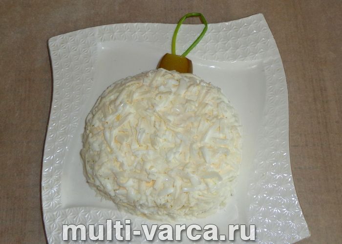 Салат "Новорічна куля"