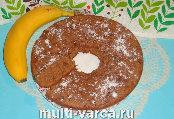 Шоколадно-банановий кекс