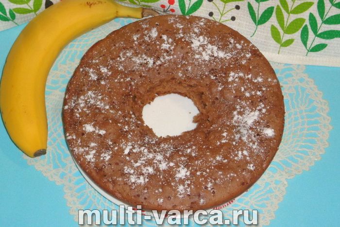 Шоколадно-банановий кекс