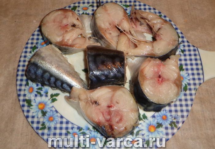 Скумбрія з рисом у мультиварці