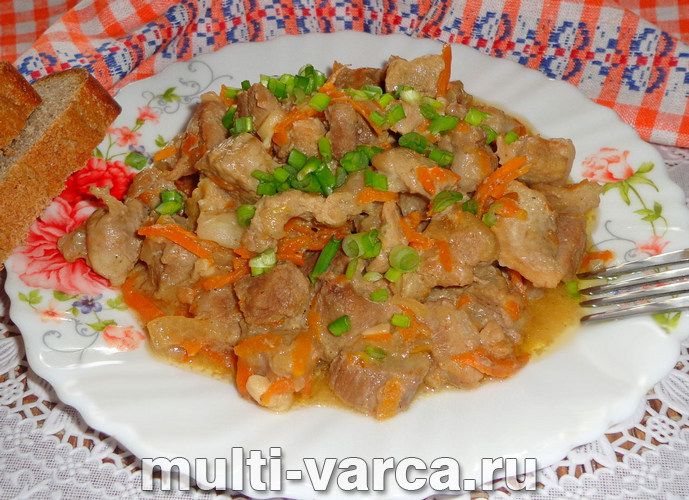 Свинина у вершках у мультиварці