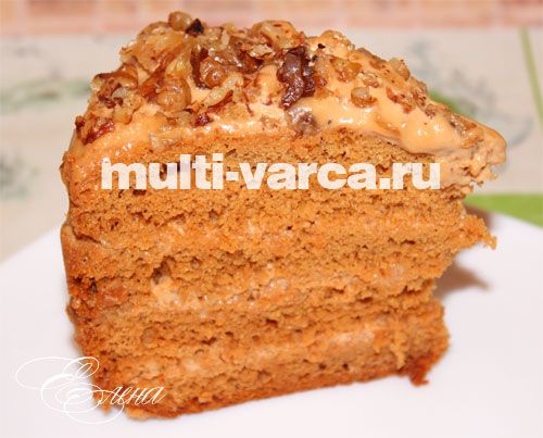 Торт медовий у мультиварці