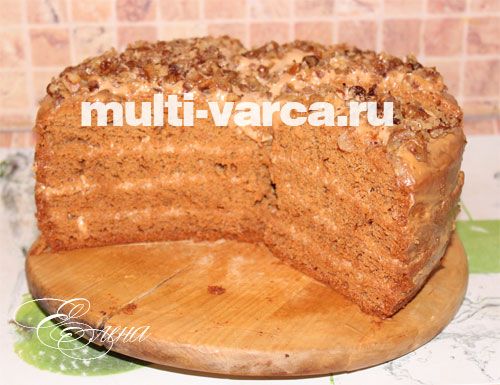 Торт медовий у мультиварці