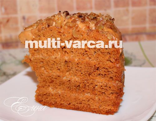 Торт медовий у мультиварці