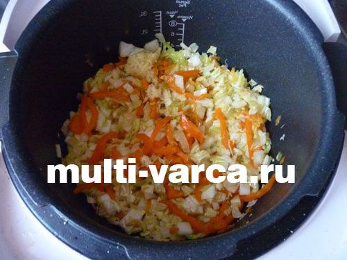 Тріска з пекінською капустою в мультиварці