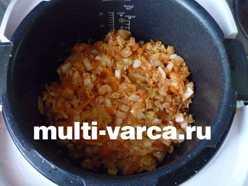 Тріска з пекінською капустою в мультиварці