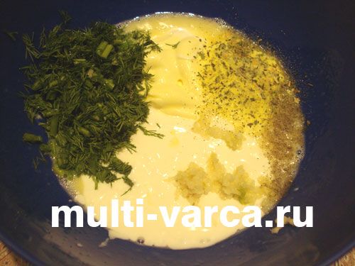 Запіканка з макаронів із куркою та овочами в мультиварці