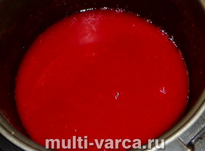 Желе з червоної смородини в мультиварці