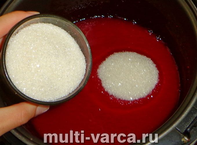Желе з червоної смородини в мультиварці