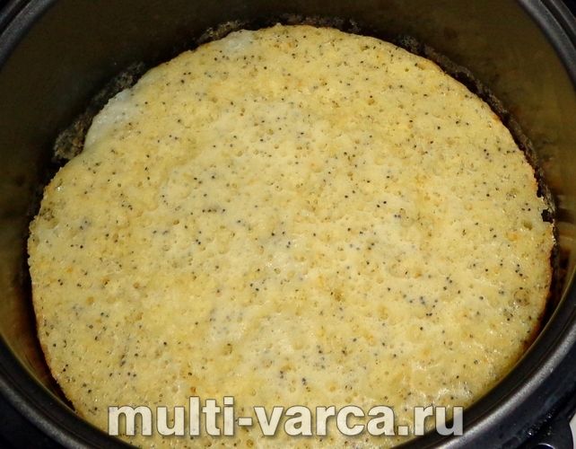 Бісквіт із маком у мультиварці