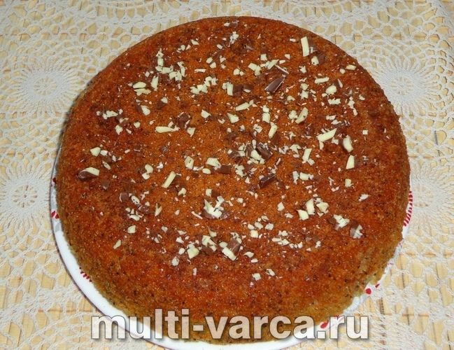 Бісквіт із маком у мультиварці