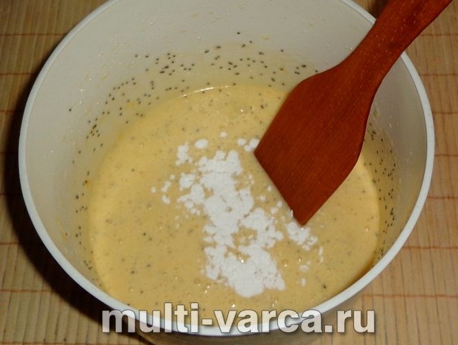 Бісквіт із маком у мультиварці