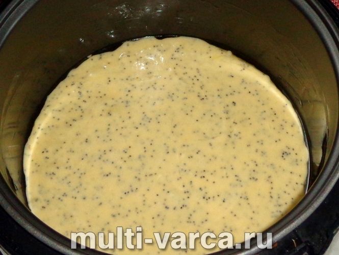 Бісквіт із маком у мультиварці