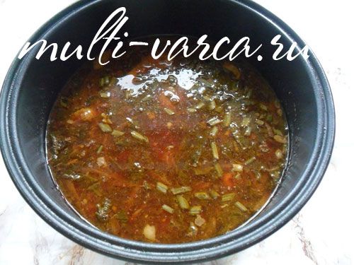 Червоний борщ зі щавлем