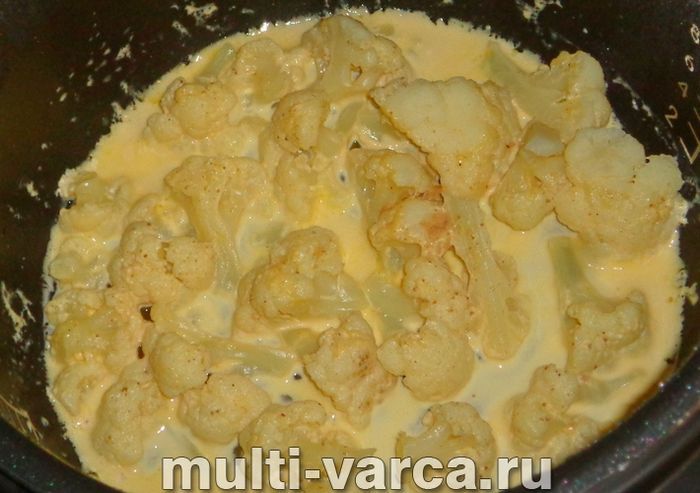 Цвітна капуста в сметані