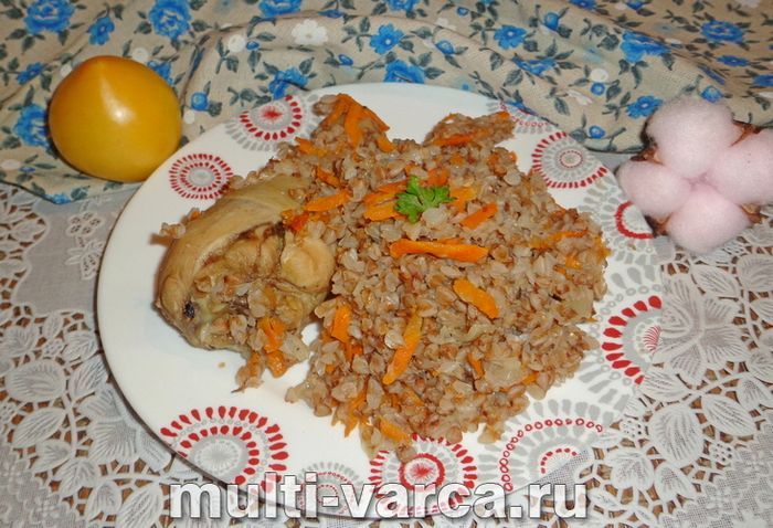 Гречка з гомілкою в мультиварці