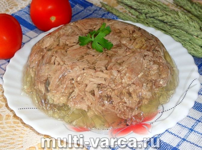 Холодець з індички в мультиварці