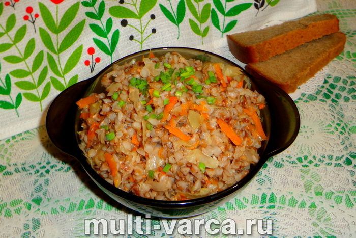 Капуста з гречкою в мультиварці