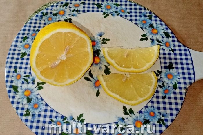 Компот із яблук і лимона на зиму