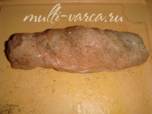 Курячі рулетики з брюссельською капустою на пару