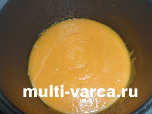 Морквяно-картопляний суп-пюре в мультиварці