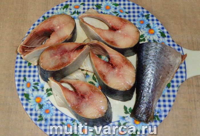 Оселедець на пару в мультиварці