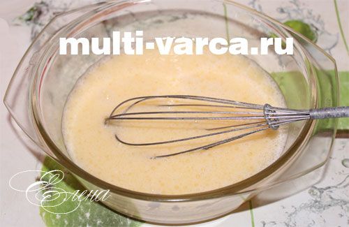 Пиріг із крабовими паличками в мультиварці