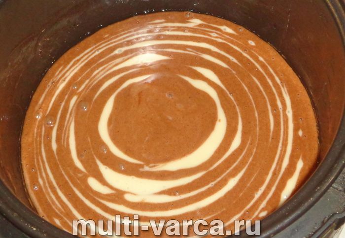 Пиріг зебра на молоці
