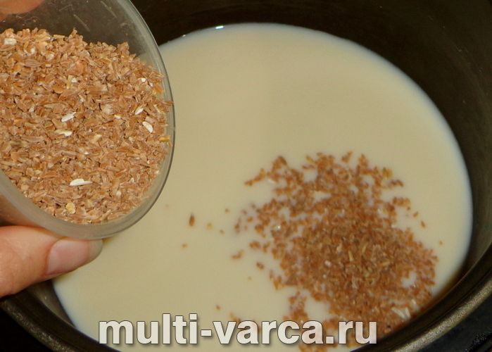 Полба на молоці в мультиварці