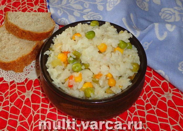 Рис із гавайською сумішшю в мультиварці