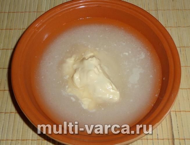 Рис у сметанному соусі в мультиварці