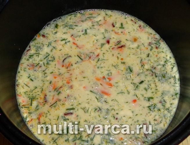 Рис у сметанному соусі в мультиварці