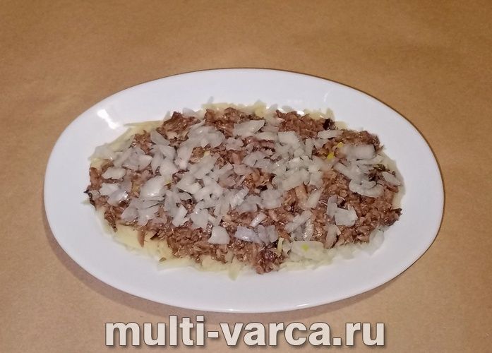 Салат «Шпроти під шубою»